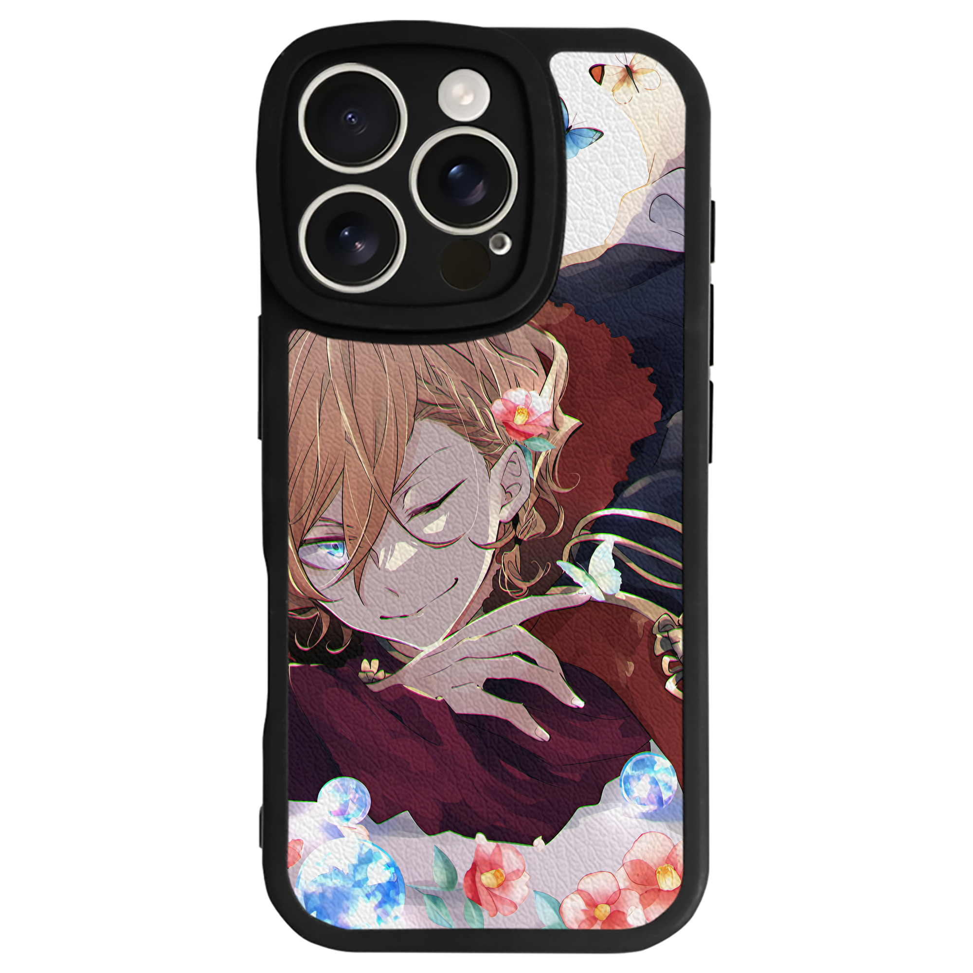 （画像用） 文豪ストレイドッグス Bungo Stray Dogs 【iPhone 16シリーズ対応】シリコンスマホケース（レザー調） 材質：シリコン
